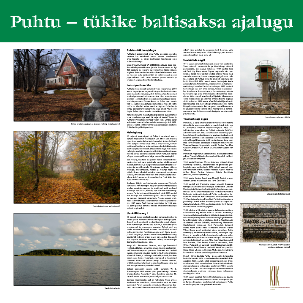 Puhtu – Tükike Baltisaksa Ajalugu