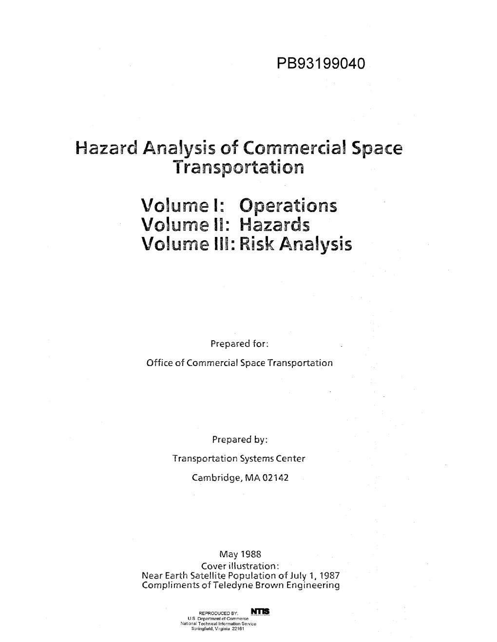 Hazards Volume IU: Risk Analysis