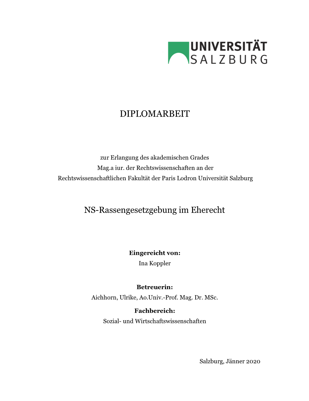 Diplomarbeit