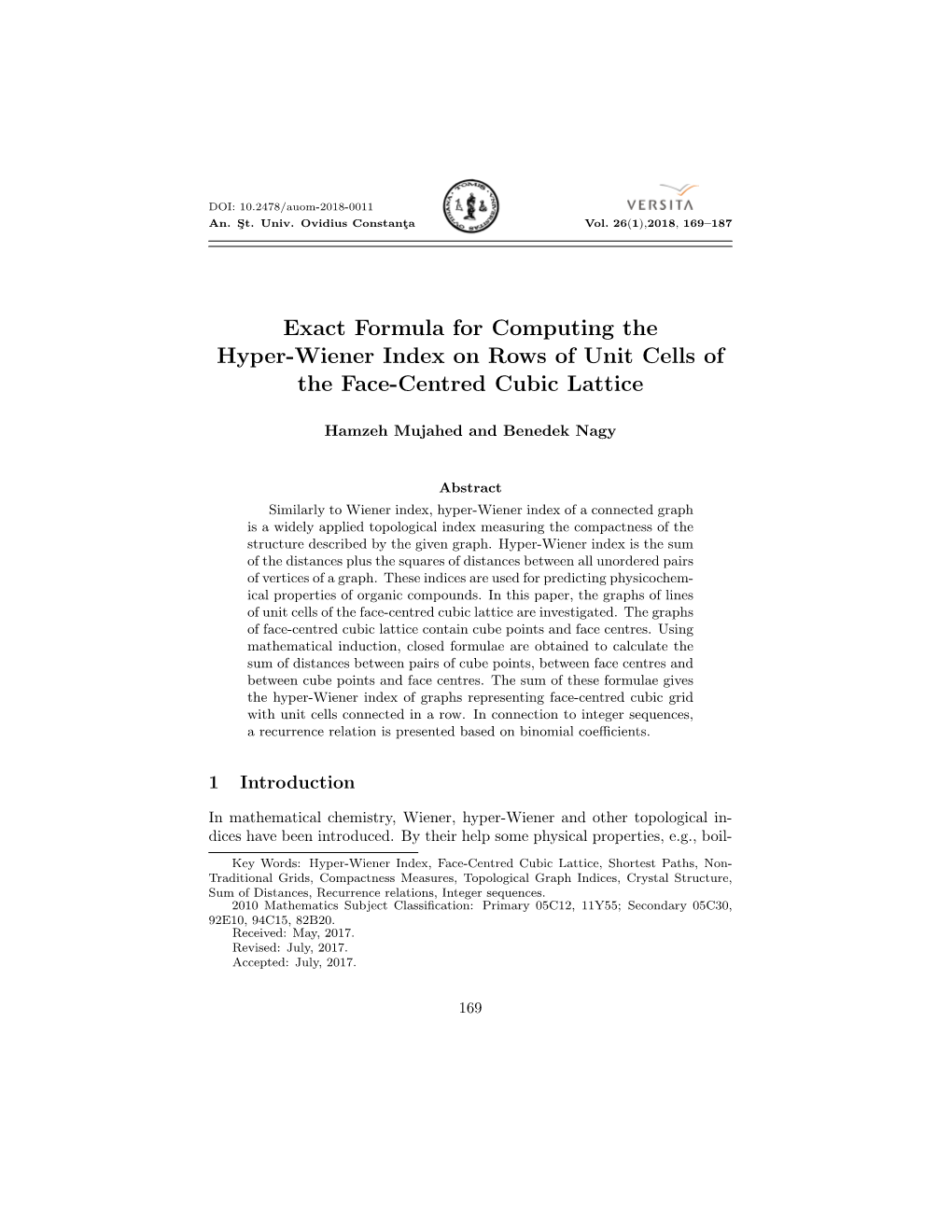 Exact Formula for Computing the Hyper-Wiener Index on Rows of Unit Cells of the Face-Centred Cubic Lattice