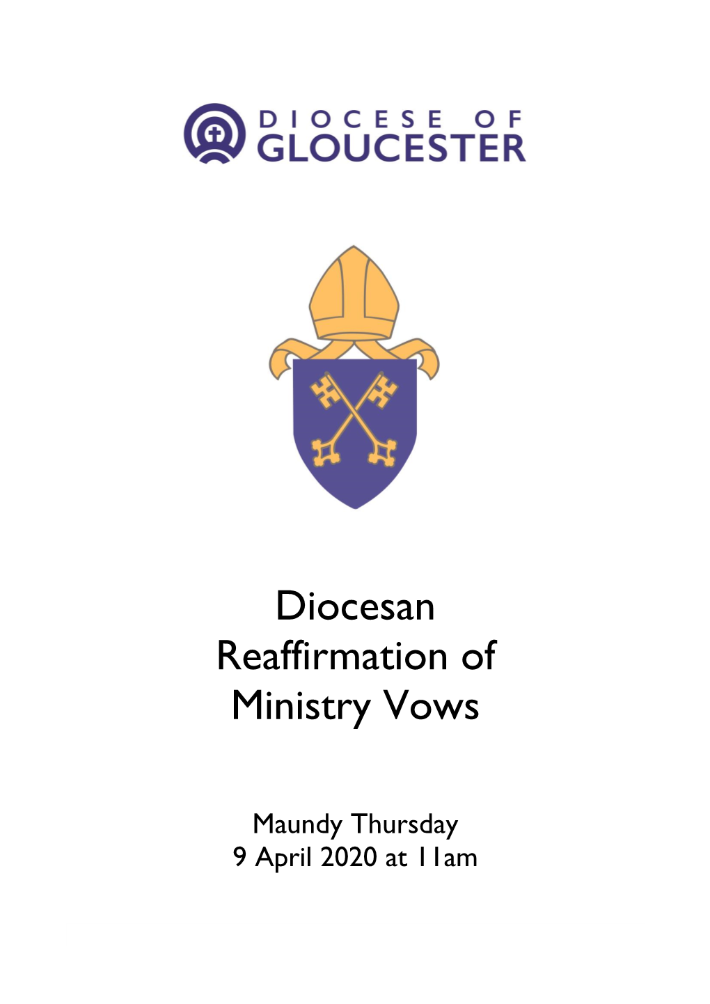 Diocesan Reaffirmation of Ministry Vows