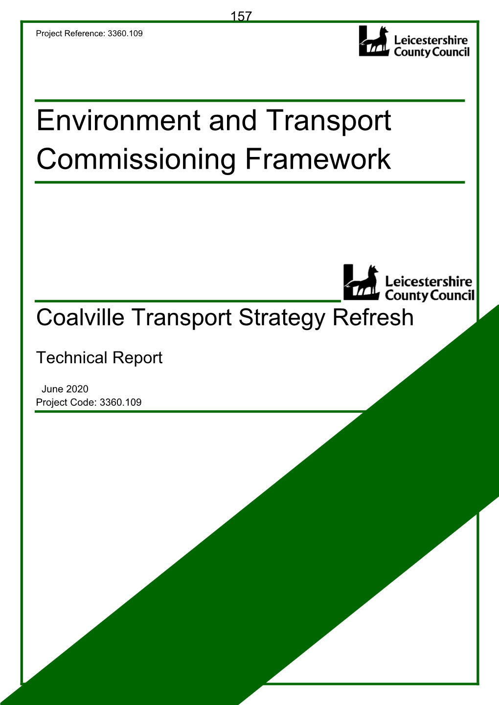 Environment and Transport Commissioning Framework