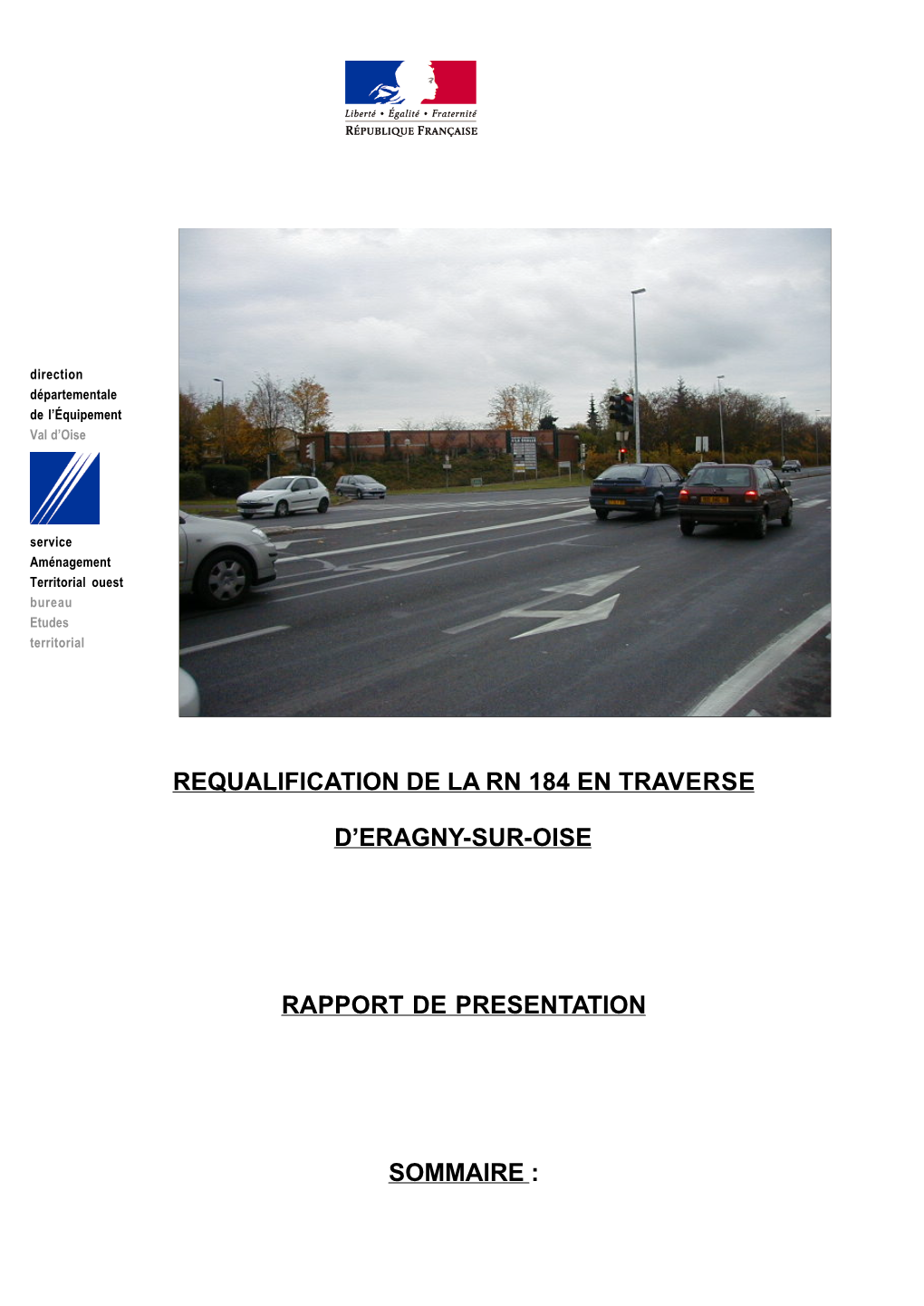 Requalification De La Rn 184 En Traverse D'eragny-Sur