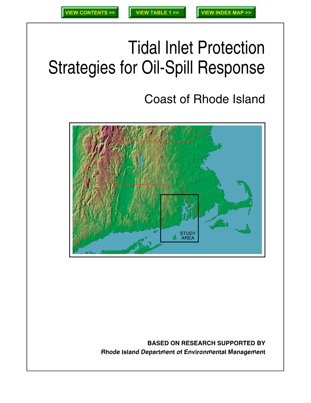 Tidal Inlet Protection Strategies for Oil-Spill Response