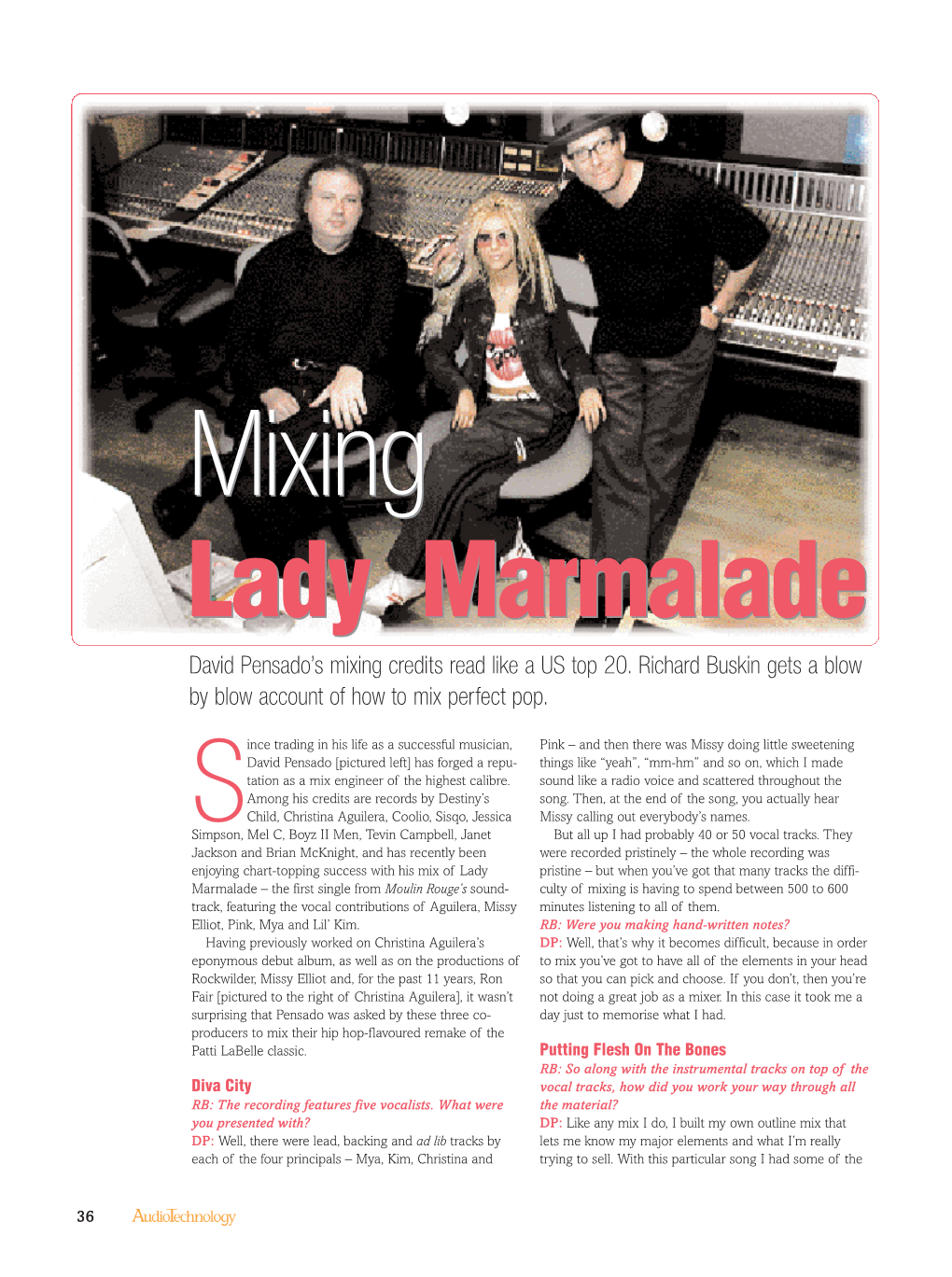 Mixing Lady Marmalade Issue 16