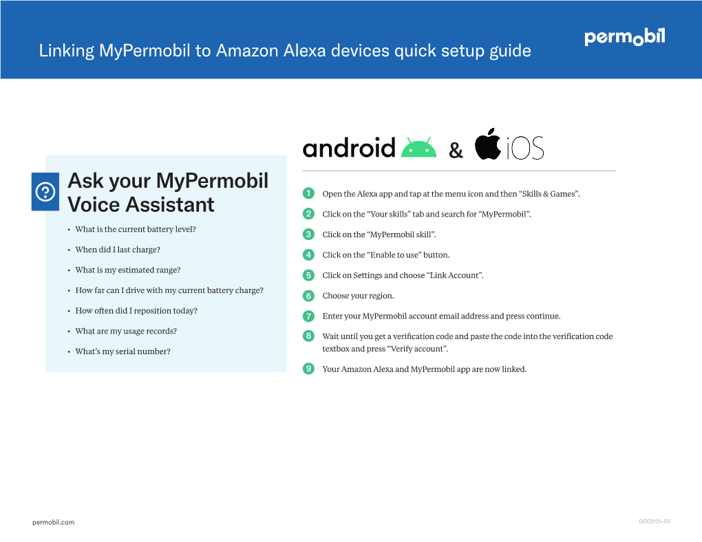 Ask Your Mypermobil Voice Assistant &