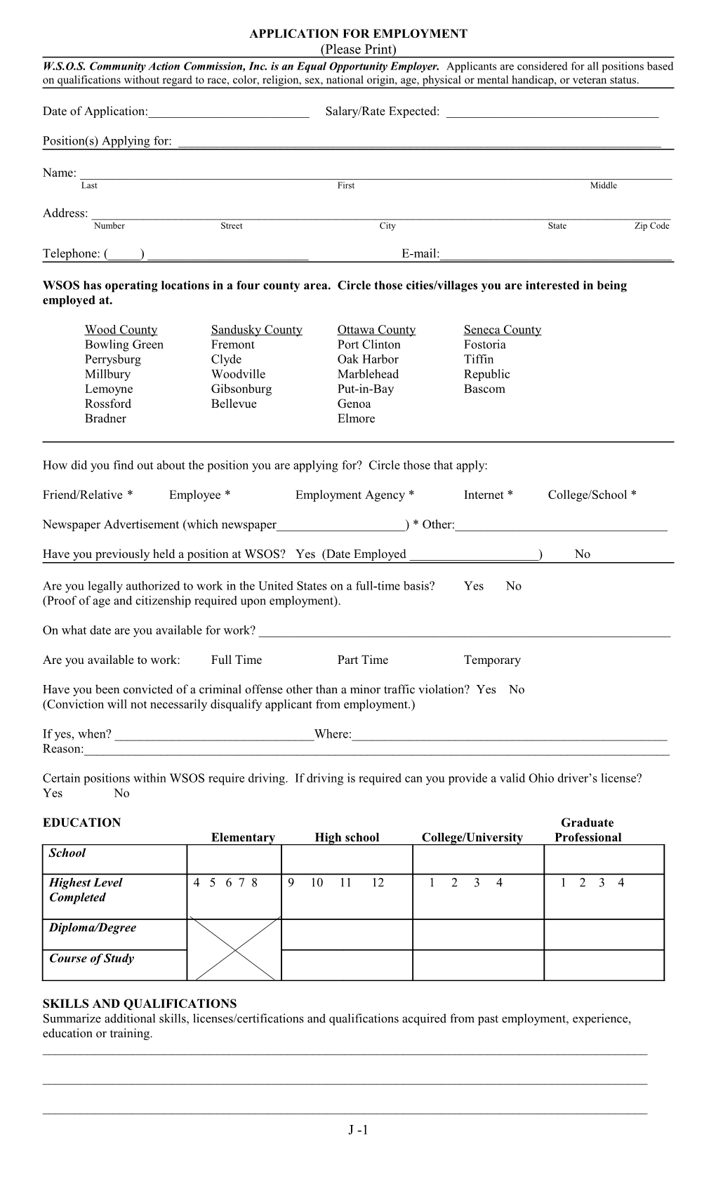 Application for Employment s44