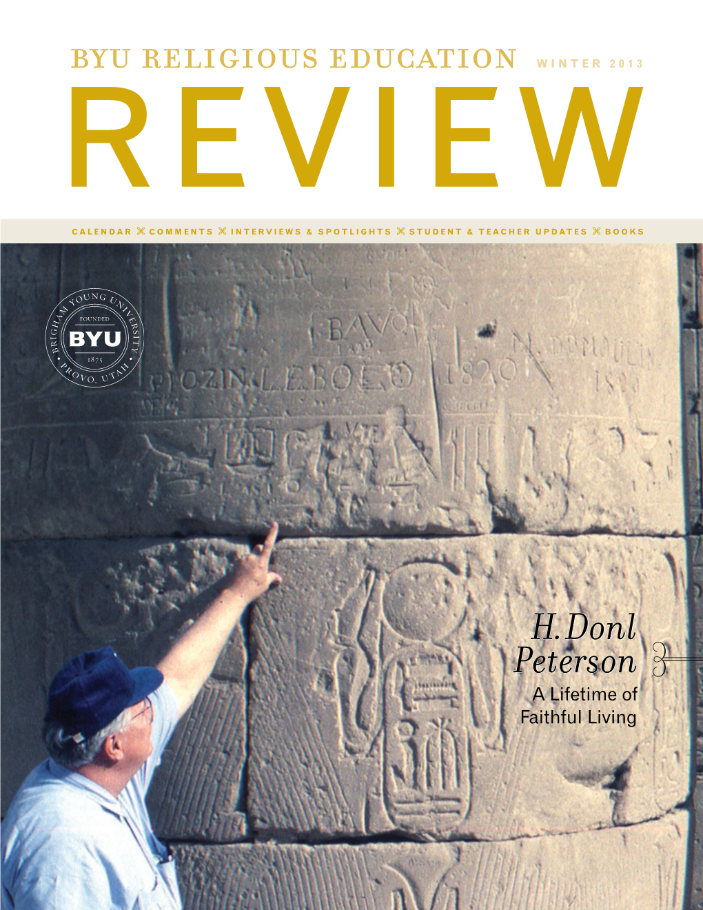 Byu Religious Education Winter 2013 REVIEW