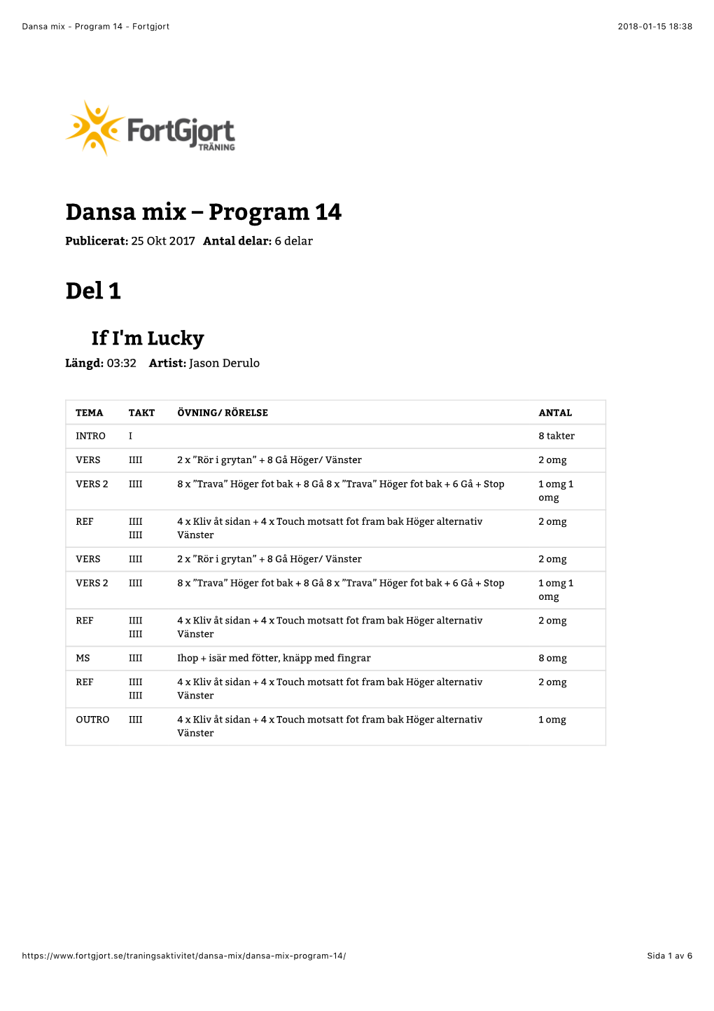 Dansa Mix - Program 14 - Fortgjort 2018-01-15 18:38