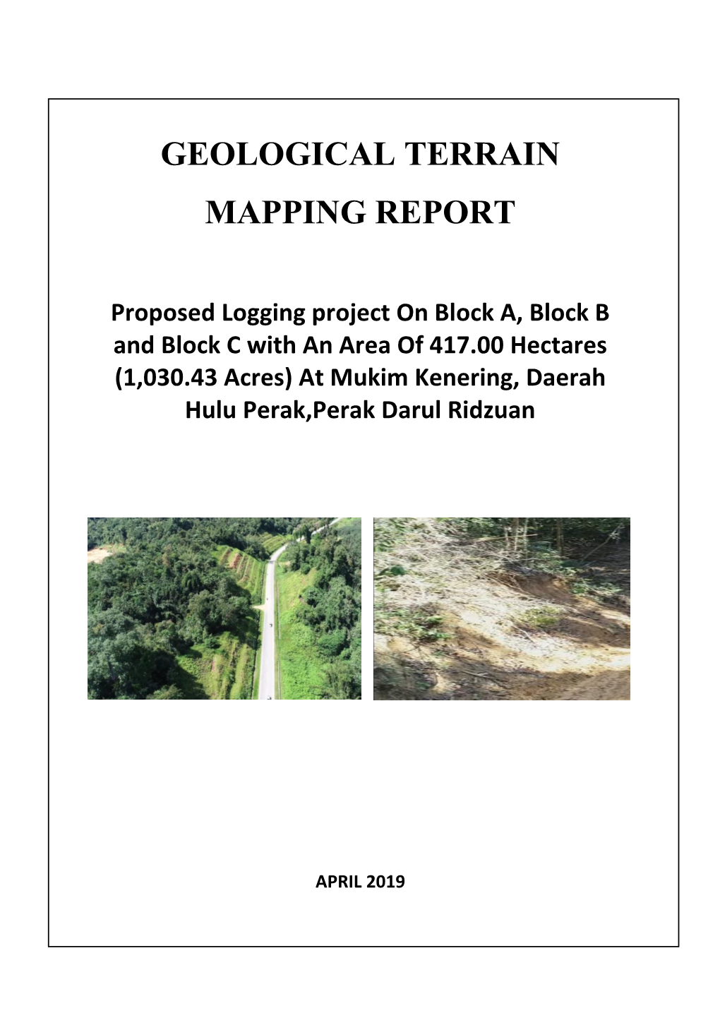 Geological Terrain Mapping Report