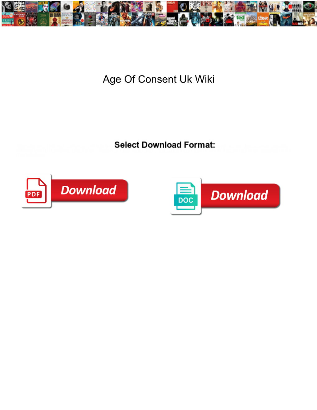 Age of Consent Uk Wiki