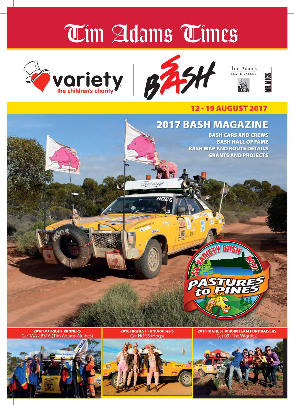 2017 Bash Magazine Bash Cars and Crews Bash Hall of Fame Bash Map and Route Details Grants and Projects