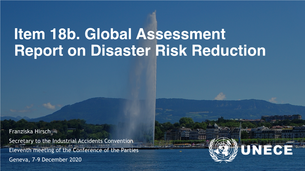 Global Assessment Report on Disaster Risk Reduction