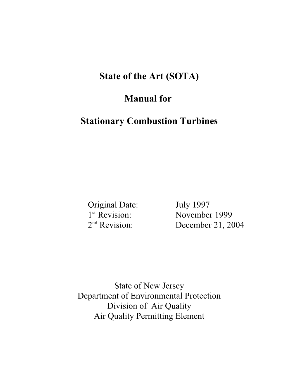 State of the Art (SOTA)