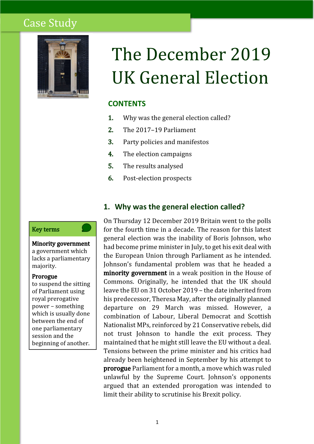 The December 2019 UK General Election