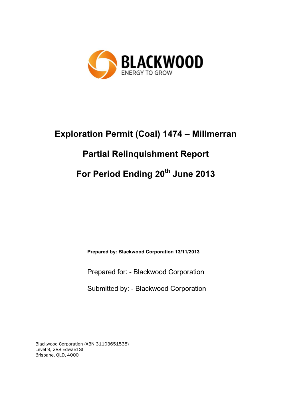 Coal) 1474 – Millmerran