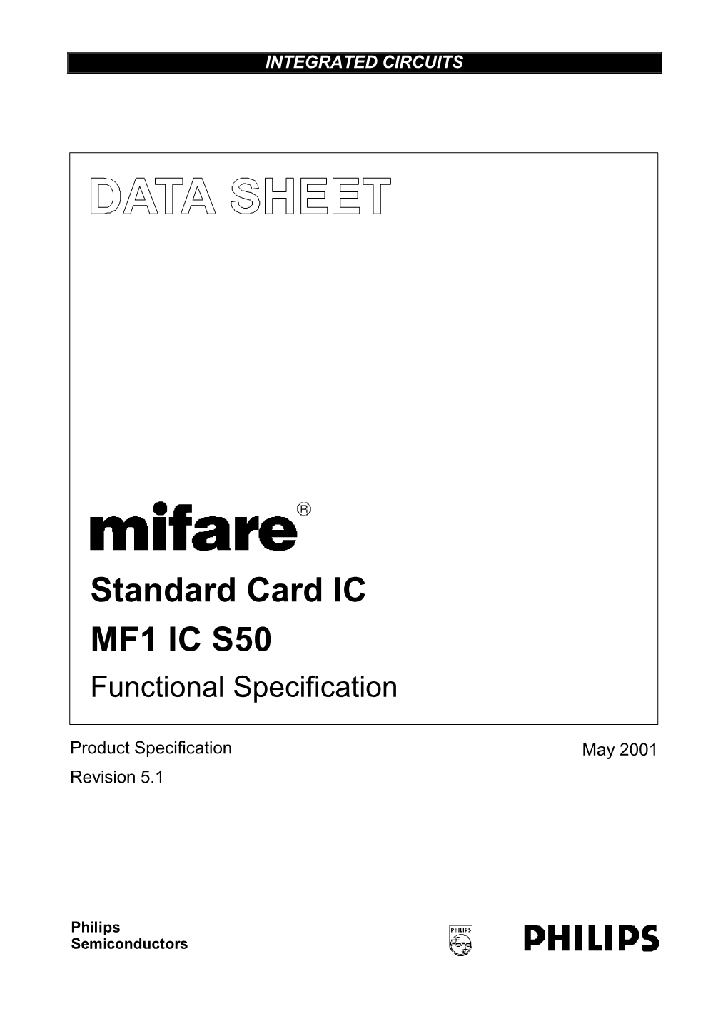 Standard Card IC MF1 IC S50 Functional Specification