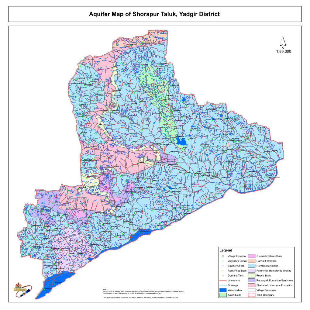 Aquifer Map of Shorapur Taluk, Yadgir District