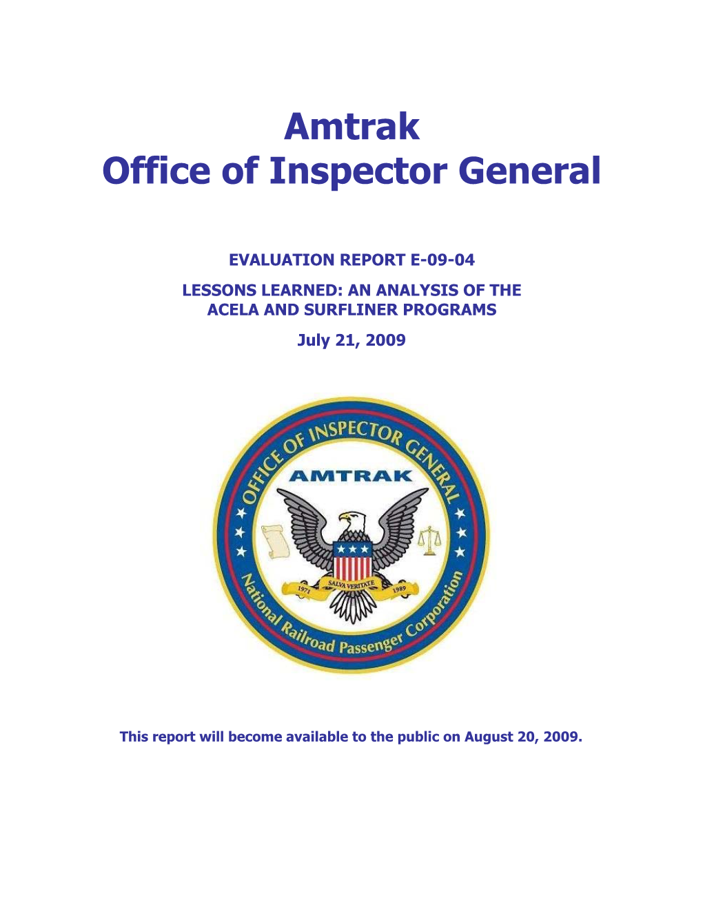 Amtrak Office of Inspector General