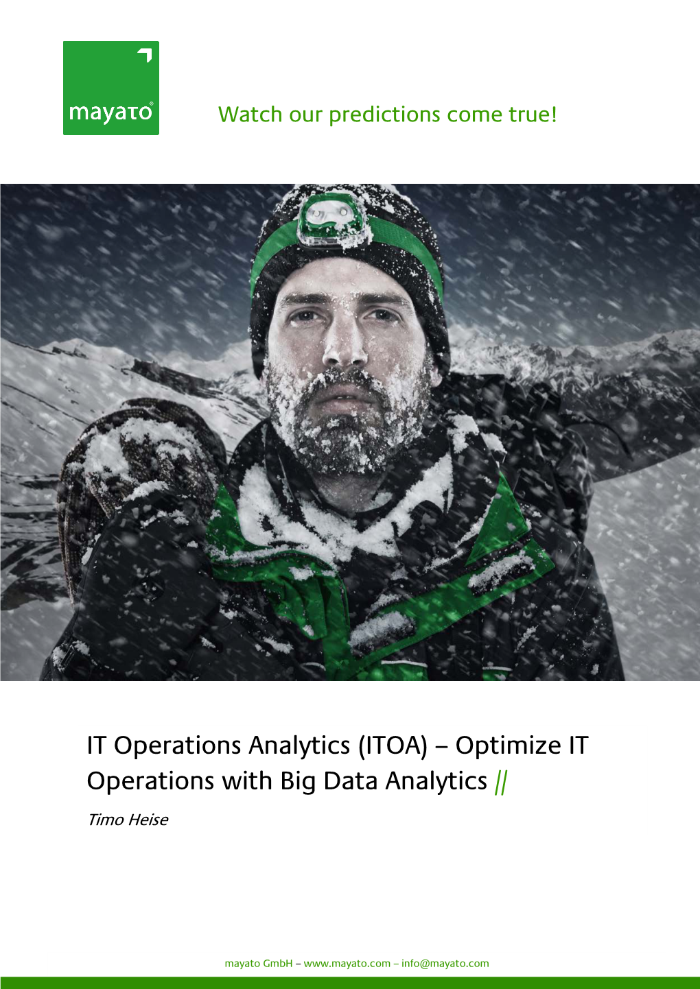 IT-Operations Analytics (ITOA)