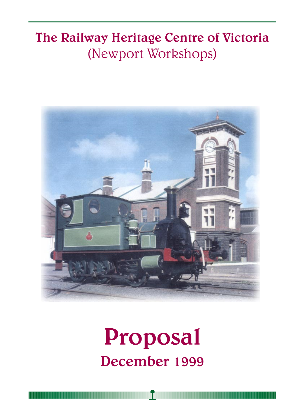 Proposal December 1999 Contents