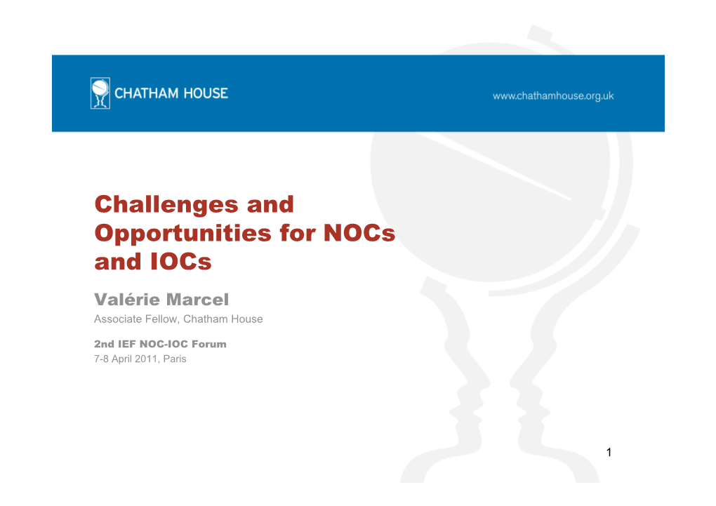 IEF-NOC IOC Challenges
