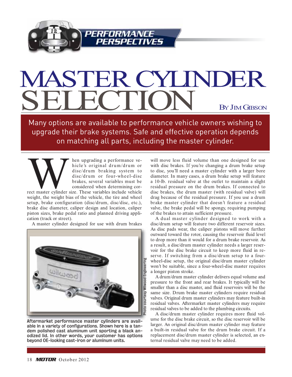 Master Cylinder