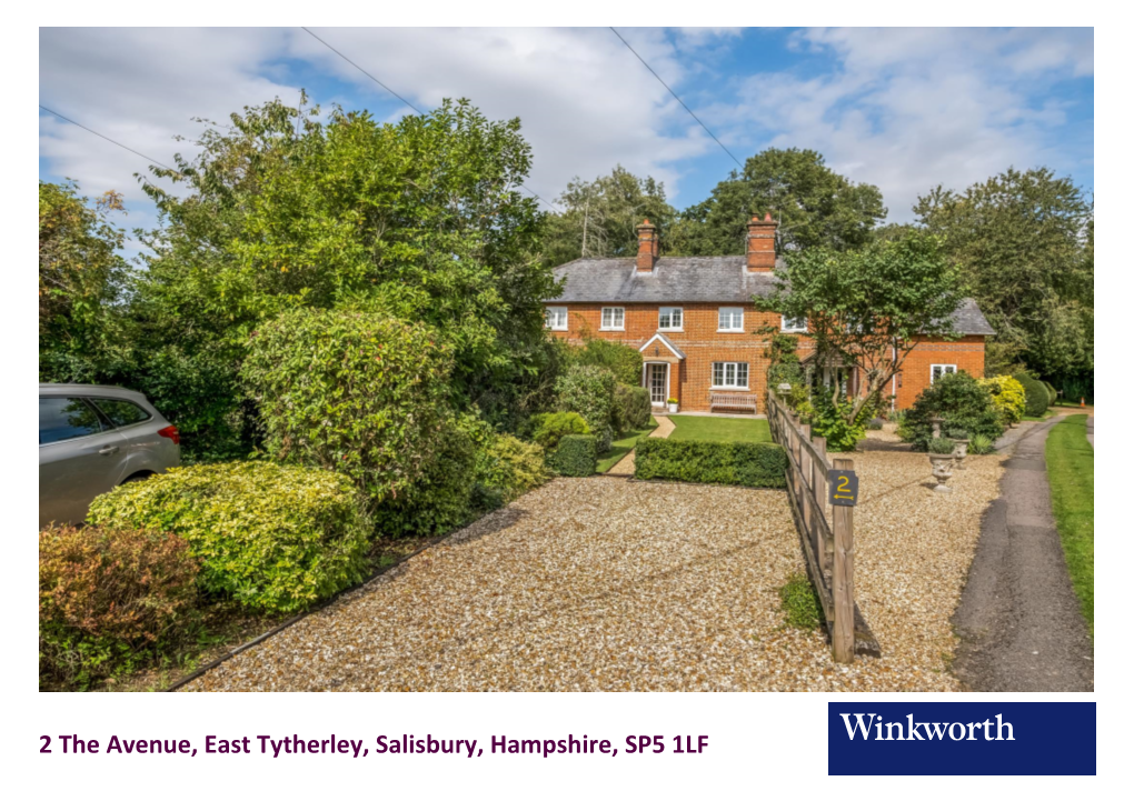 2 the Avenue, East Tytherley, Salisbury, Hampshire, SP5 1LF