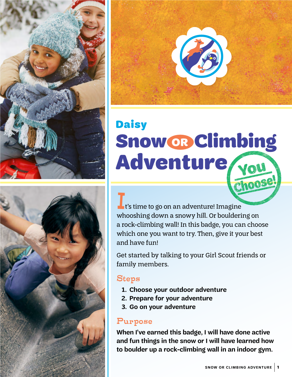 Daisy Snow OR Climbing Adventure