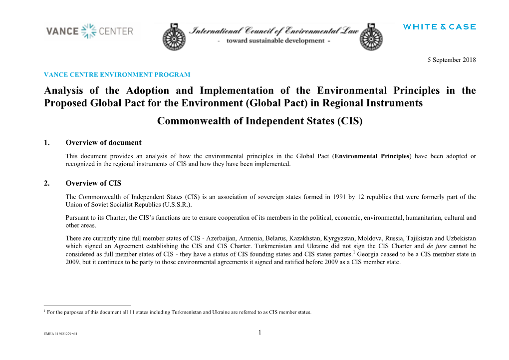 Commonwealth of Independent States (CIS)