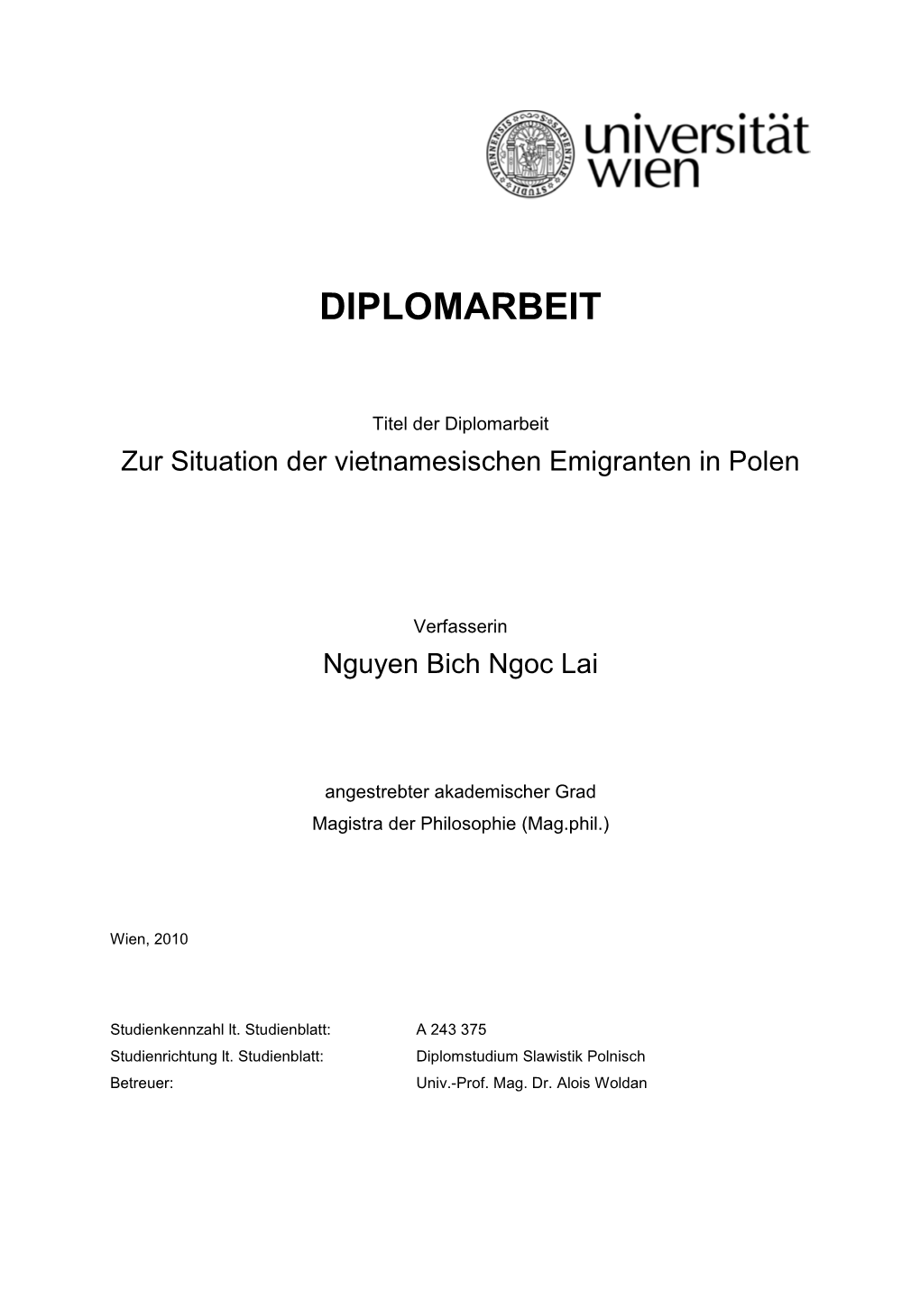 Diplomarbeit