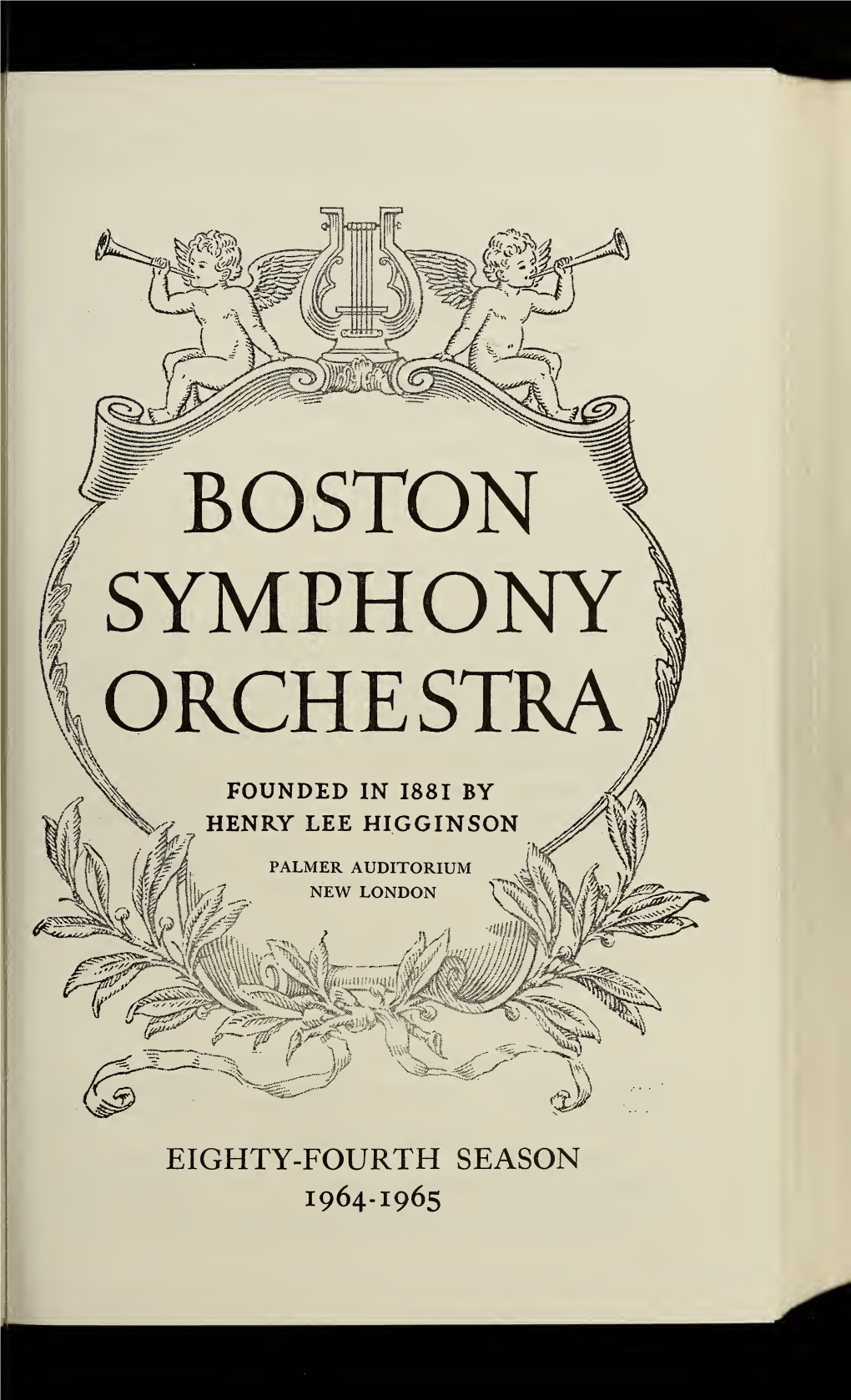 Boston Symphony Orchestra Concert Programs, Season 84, 1964-1965