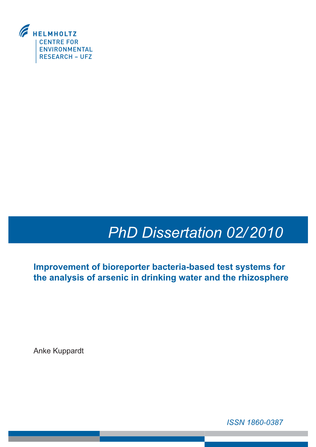 Bioreporter Bacteria-Based Test Systems