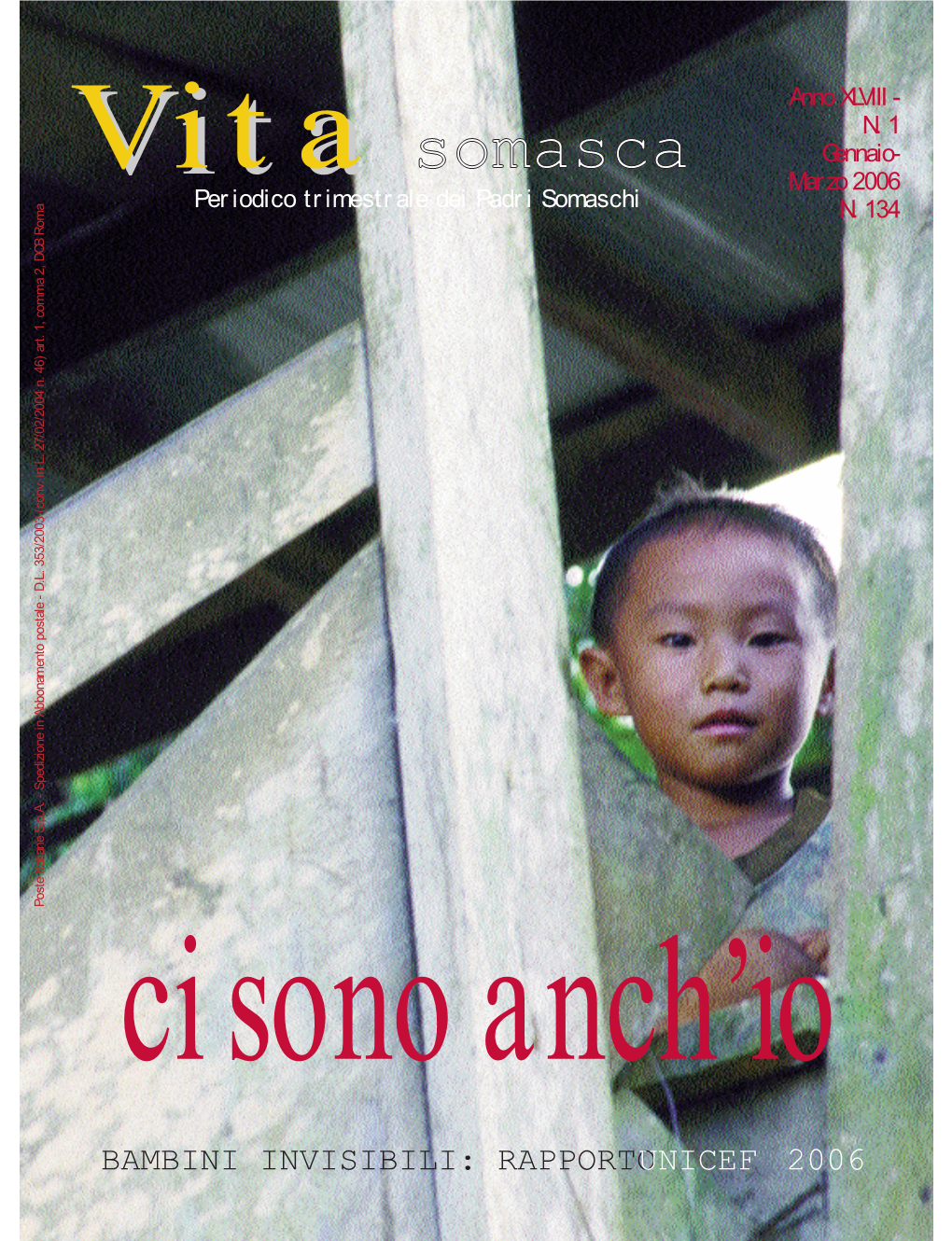 Vita Somasca Gennaio- Vita Marzo 2006 Periodico Trimestrale Dei Padri Somaschi N