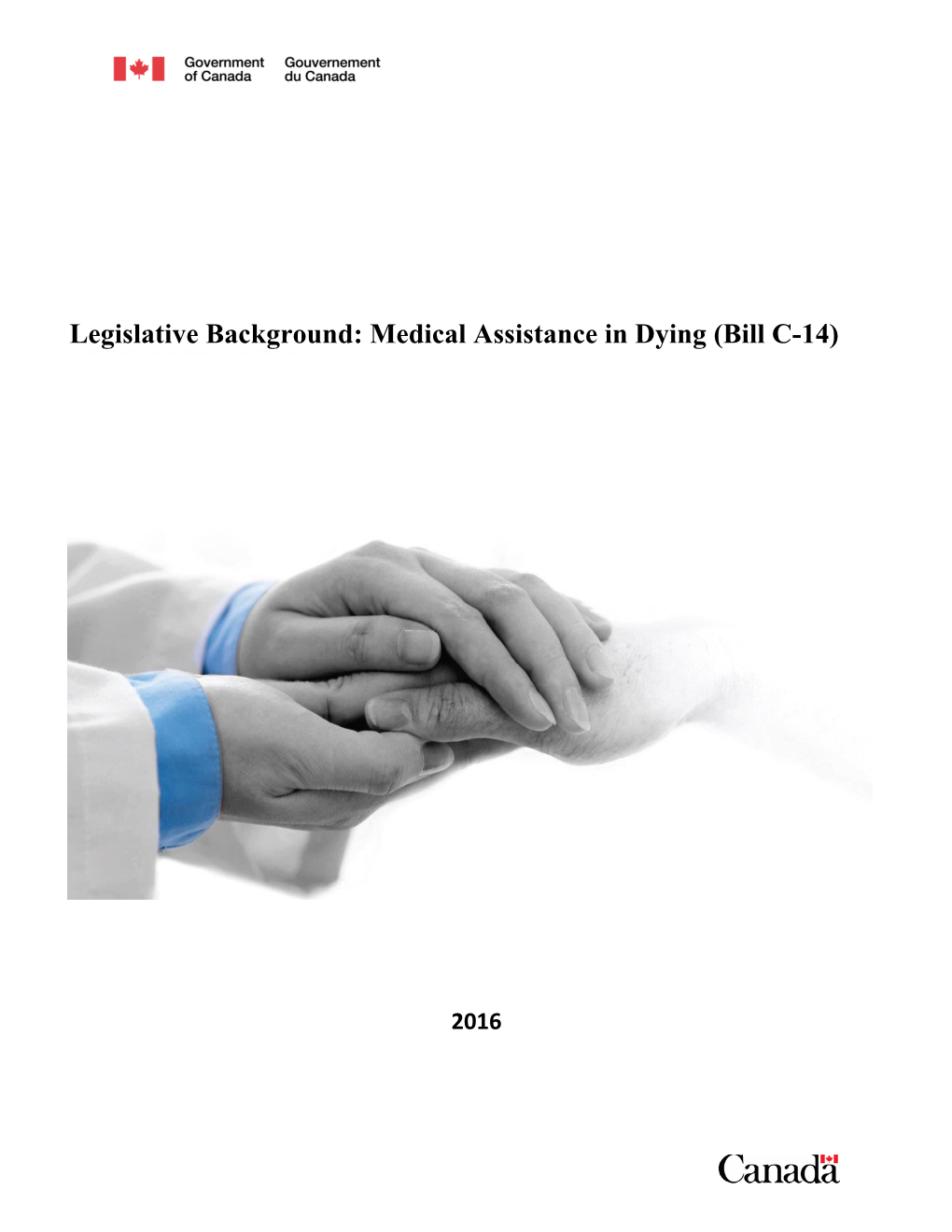 Legislative Background: Medical Assistance in Dying (Bill C-14)