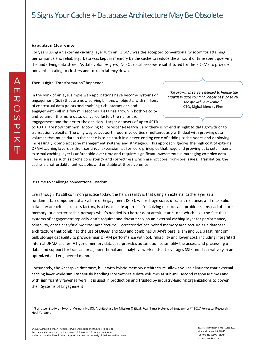 5 Signs Your Cache + Database Architecture May Be Obsolete