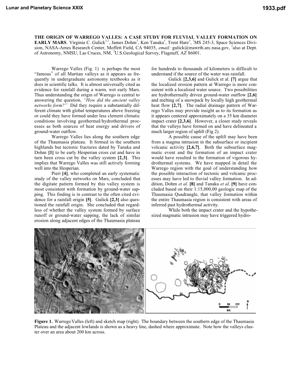 The Origin of Warrego Valles: a Case Study for Fluvial Valley Formation on Early Mars