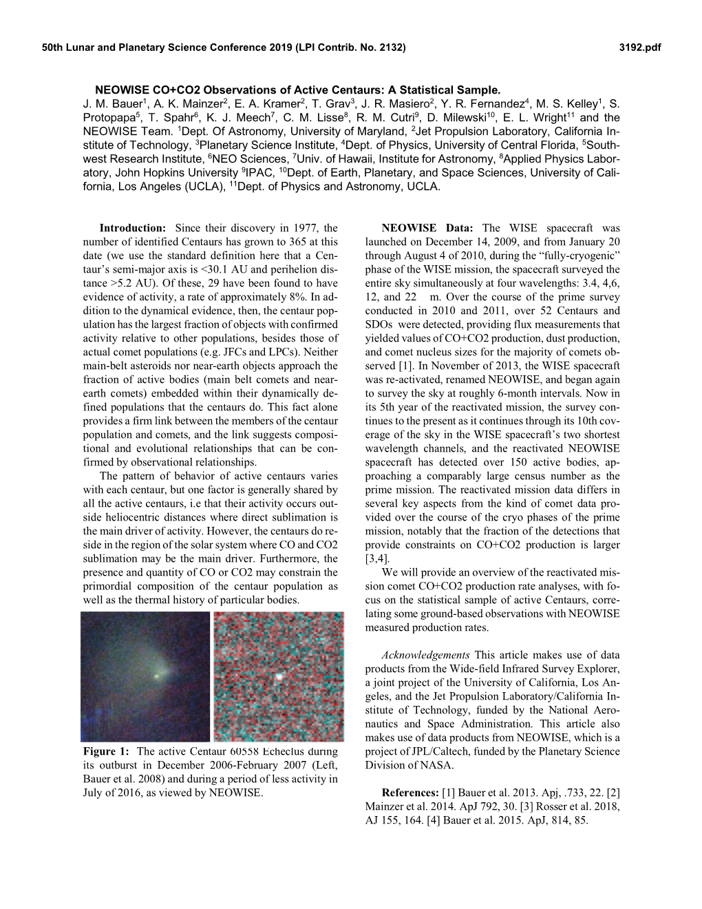 NEOWISE CO+CO2 Observations of Active Centaurs: a Statistical Sample