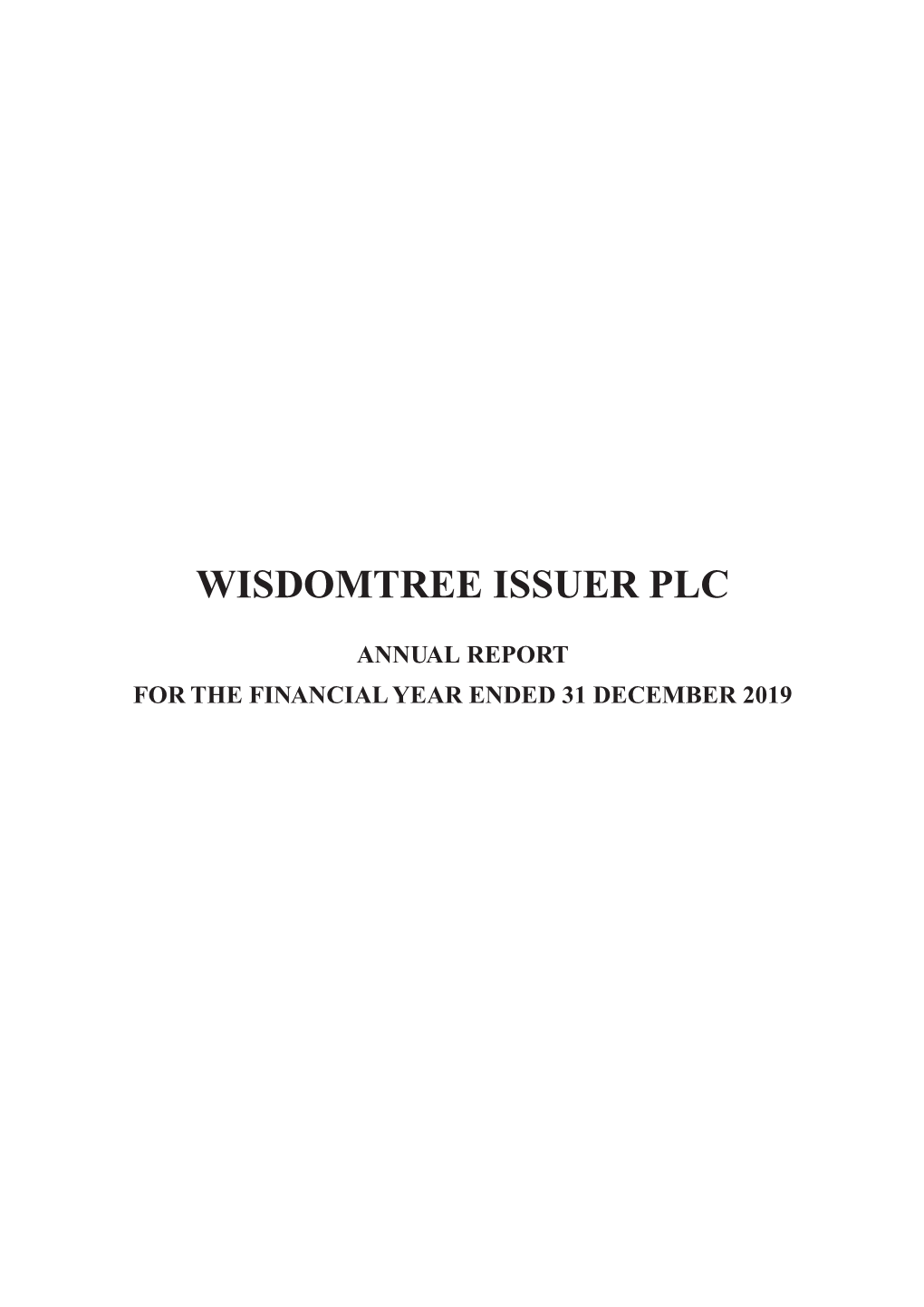 Wisdomtree Issuer Plc