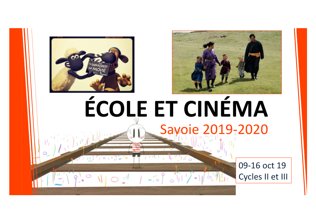 Ecole Et Cinéma 2019-2020 Cycles II Et