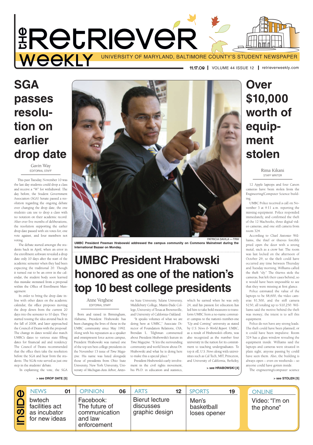 Ment Stolen UMBC President Hrabowski Honored As One Of