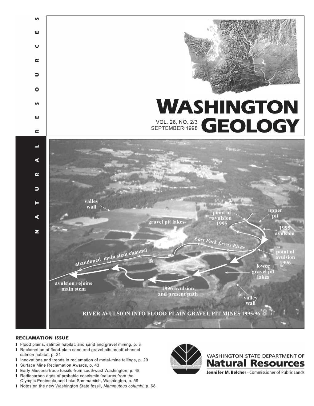 Washington Geology, September 1998, Vol. 26, No