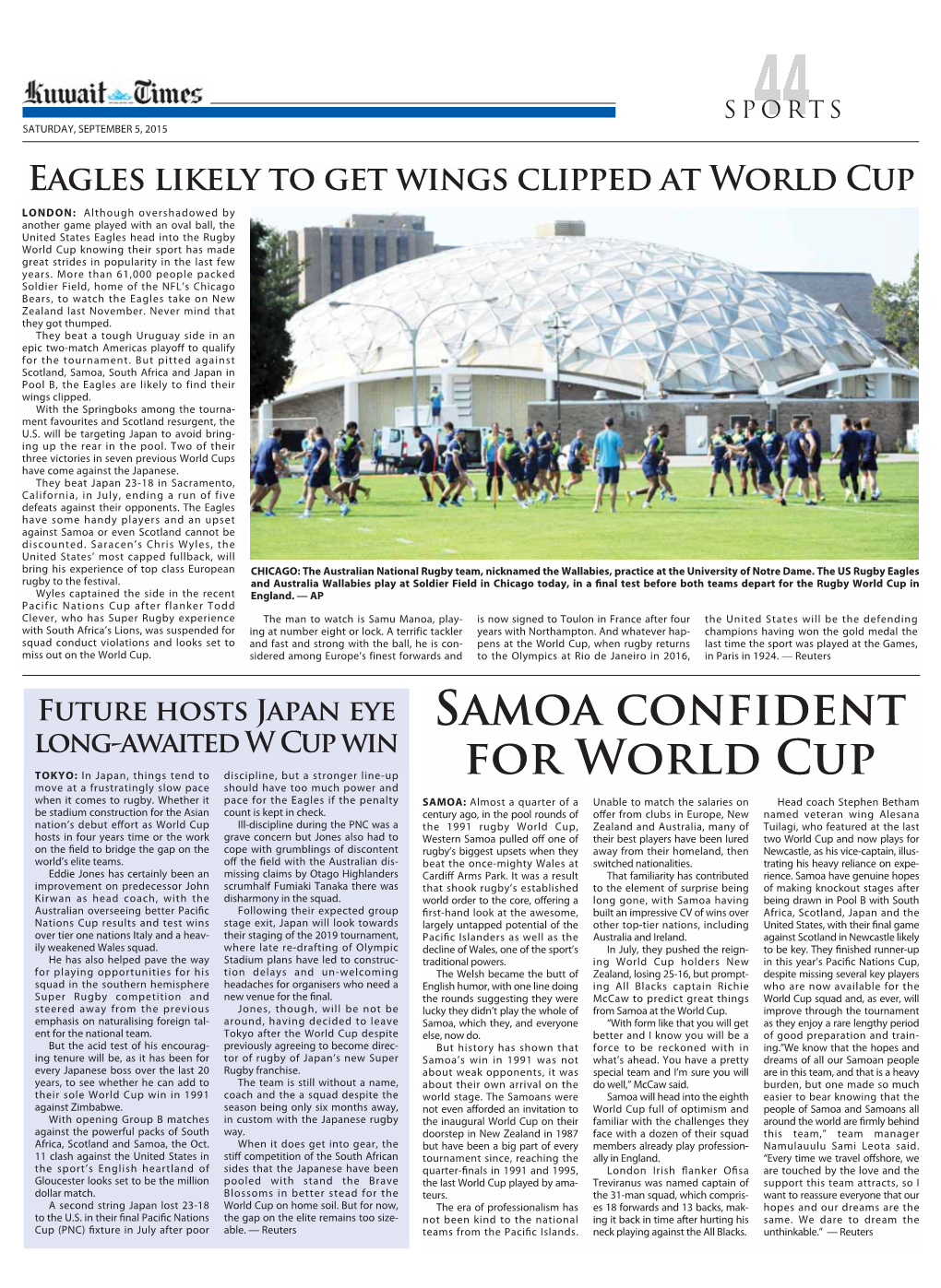 Samoa Confident for World