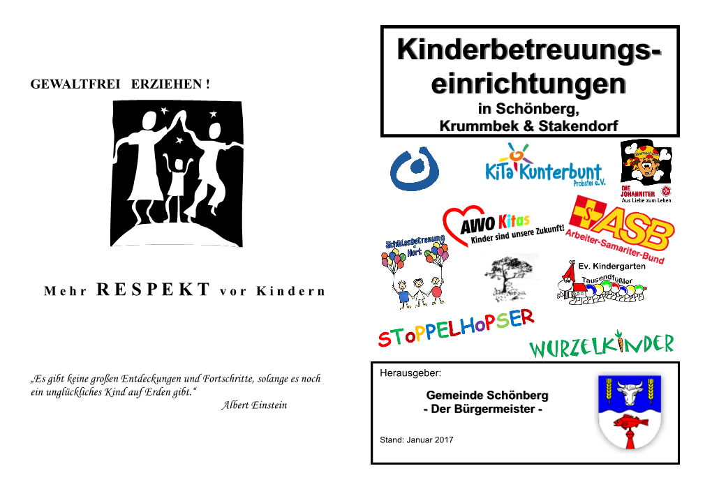 Kinderbetreuungs- Einrichtungen