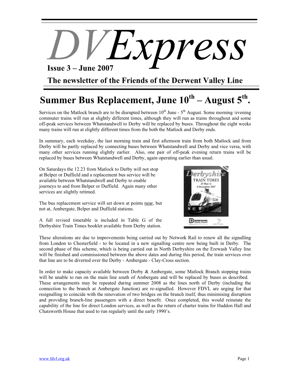 Summer Bus Replacement, June 10Th – August 5Th