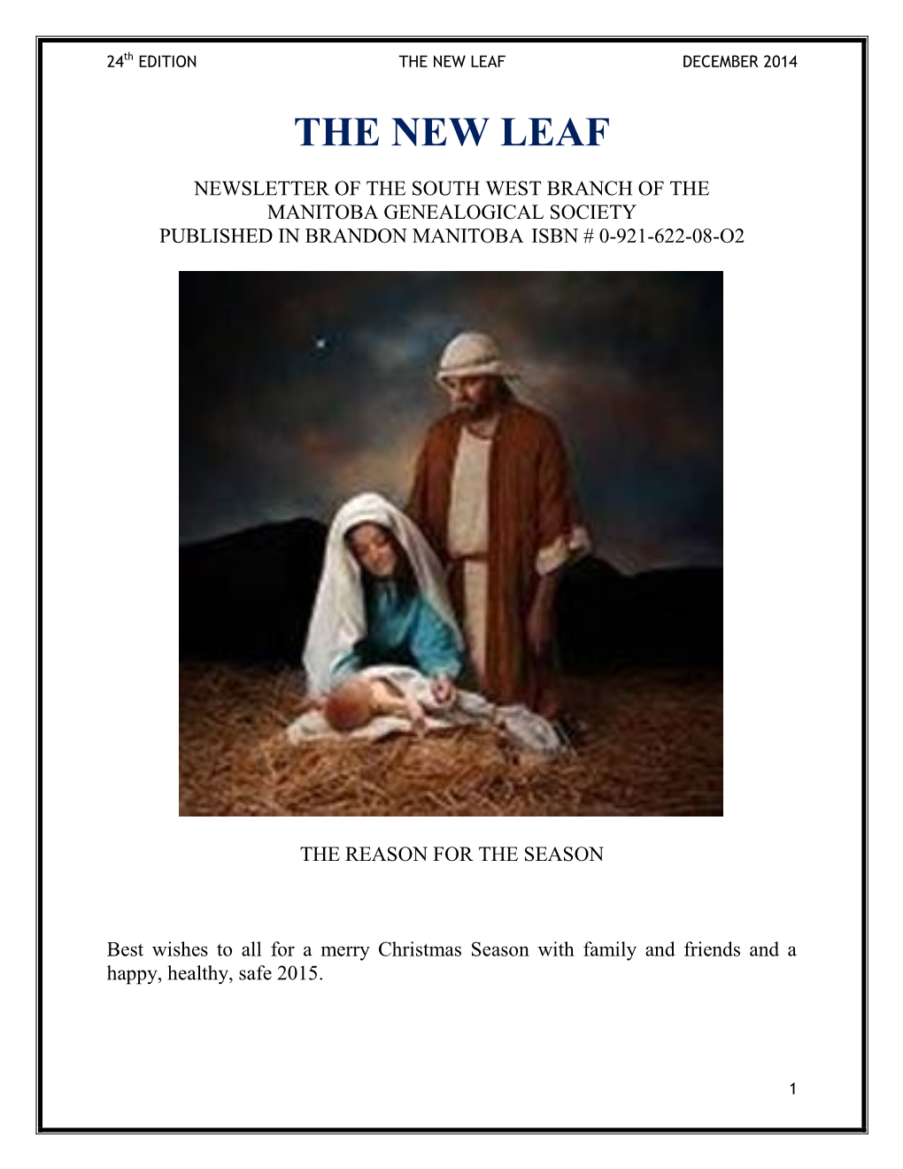 The New Leaf December 2014