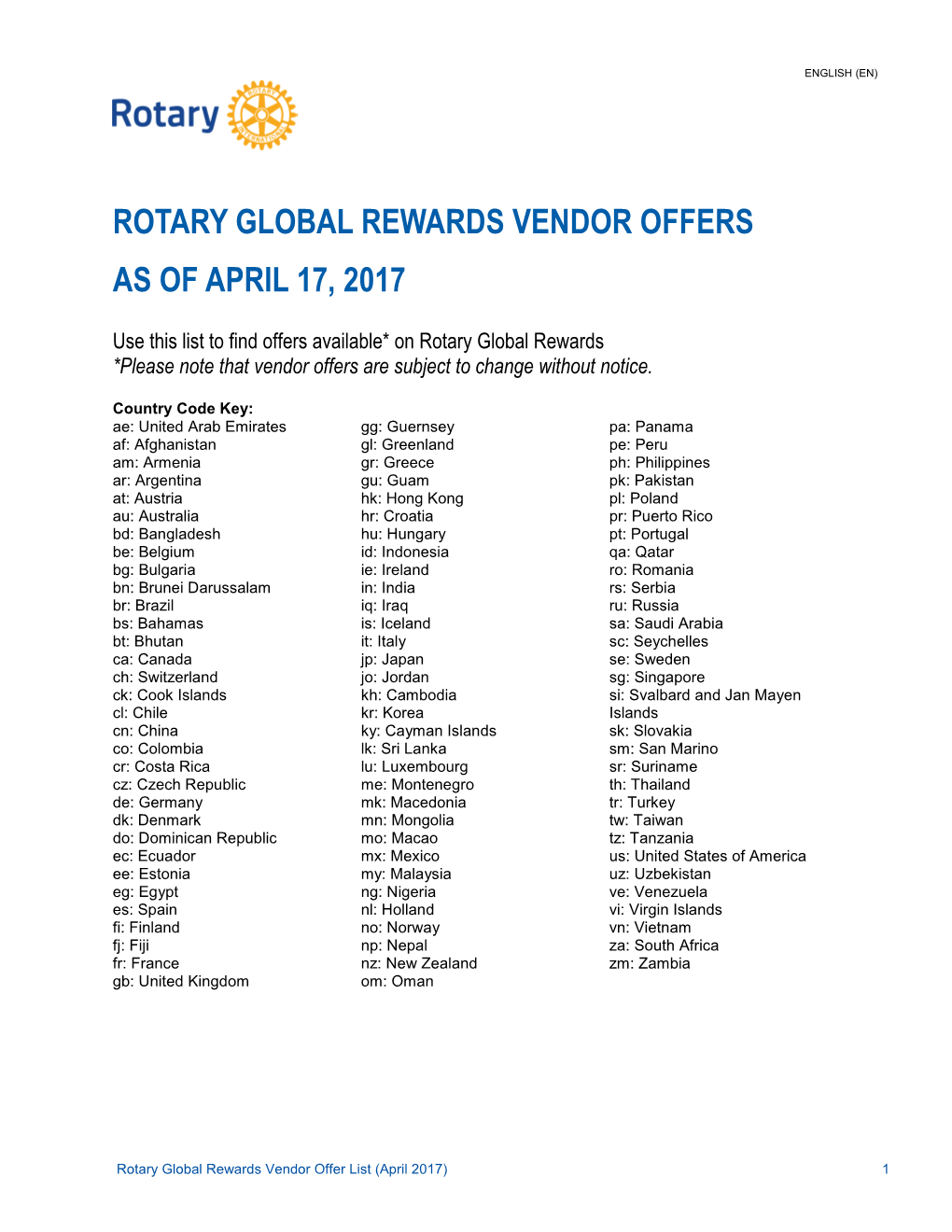 Rotary Global Rewards Vendor List Apr2017 EN