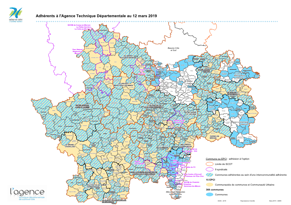 Adhérents À L'agence Technique Départementale Au 12 Mars 2019