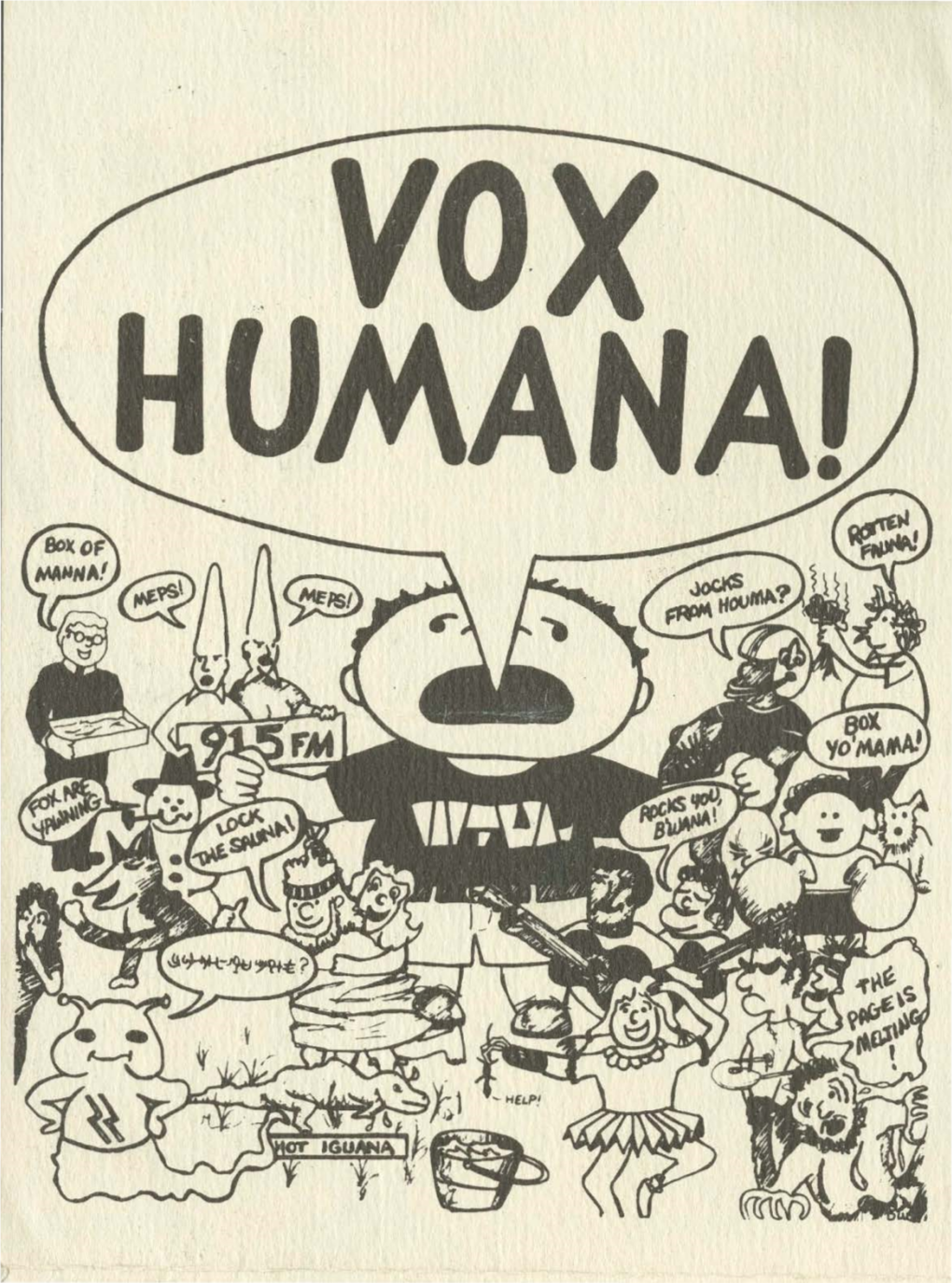 Vox Humana Program Schedule
