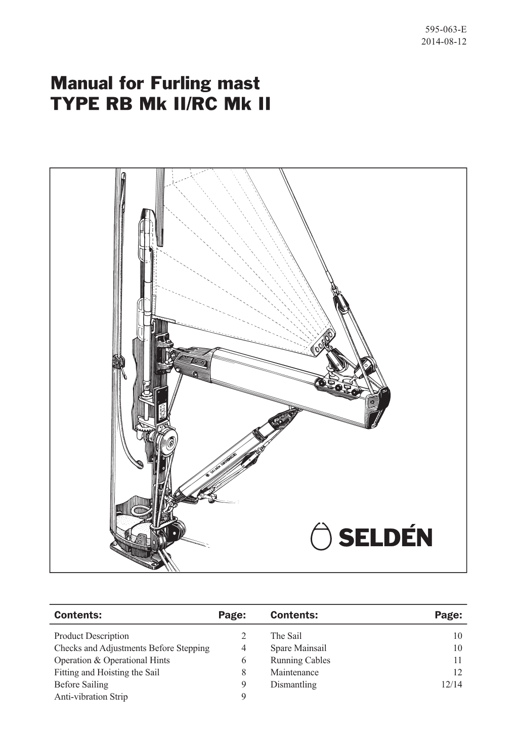 Manual for Furling Mast TYPE RB Mk II/RC Mk II